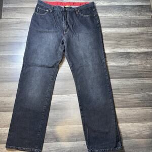 Atticus Jeans Mens 38x32 Dark Wash Skate Denim Y2K Streetwear Straight Fit